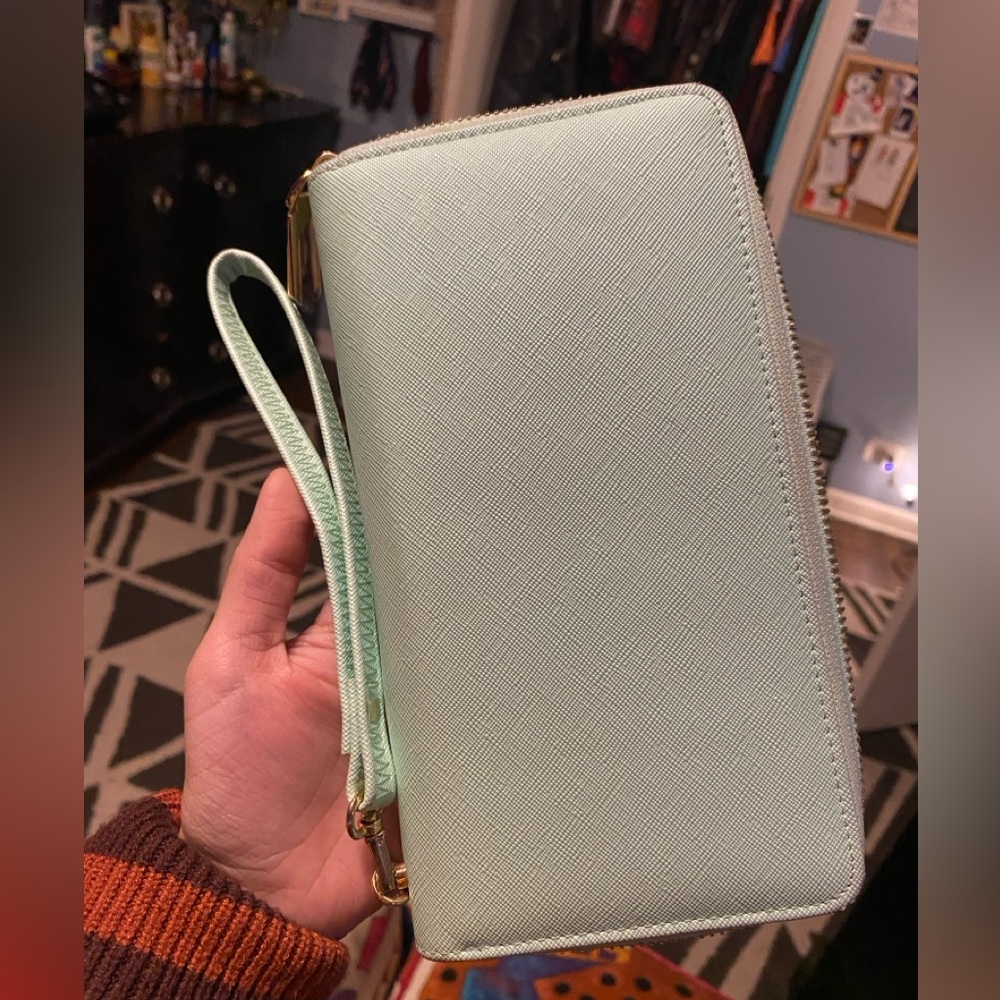 Mint Colored Wallet or Clutch